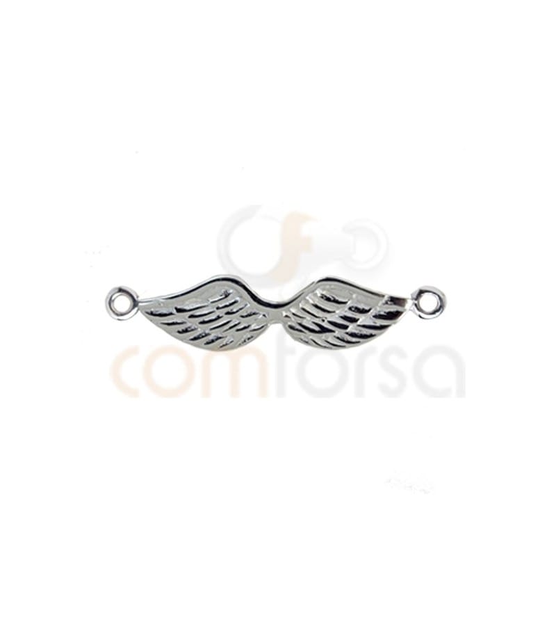 Entremeio asas 27 x 6 mm prata 925