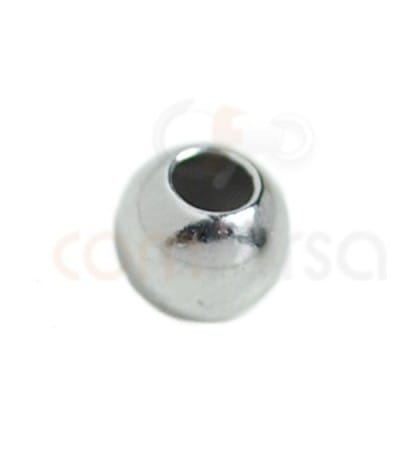 Bola 6 mm (2.4 mm) prata com rôdio