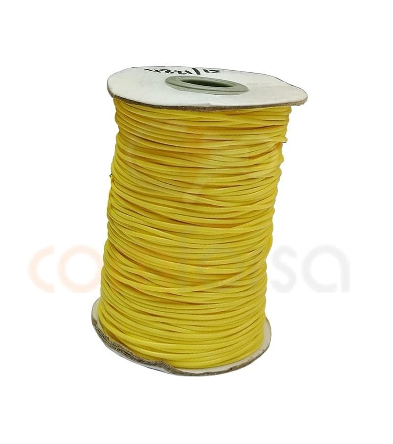 Cordão encerado amarelo 1.2 mm