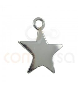 Pingente estrela 10.5 mm prata 925