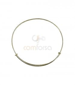 Pulseira fio hippie 21 cm prata 925