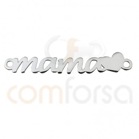 Entremeio "MAMA" em prata 925ML