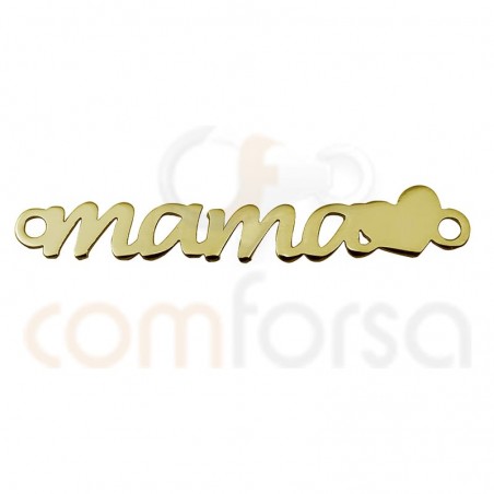 Entremeio "MAMA" em prata 925ML