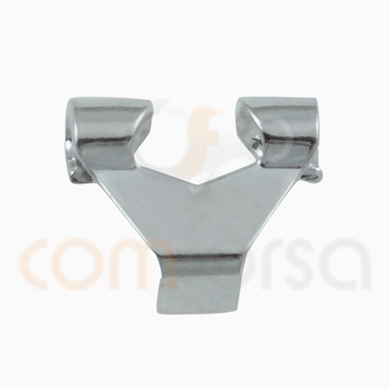 Peça grande fecho omega 9 x 8 mm prata 925 ml