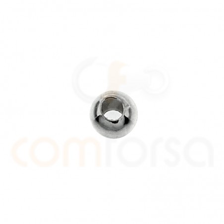 Esfera lisa 3 mm (1.2) de prata 925 ml