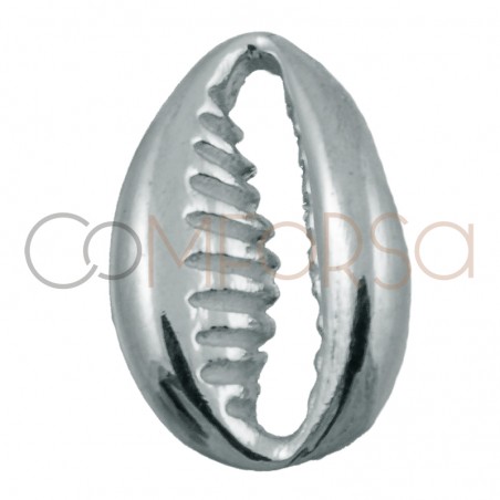 Pingente mini concha 6.4x9.6mm prata 925