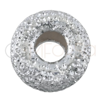 Donut brilhante 5 mm prata 925