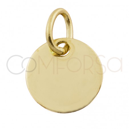 Medalha 15 mm com argola (liga)