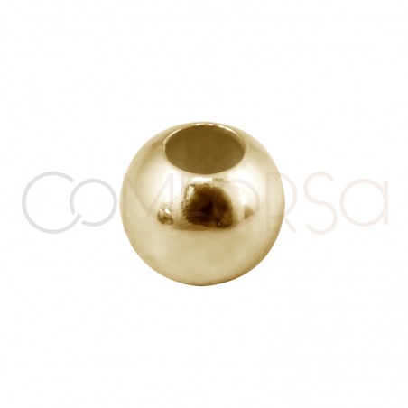 Bola lisa 3 mm (1.2) prata banhada a ouro rosa