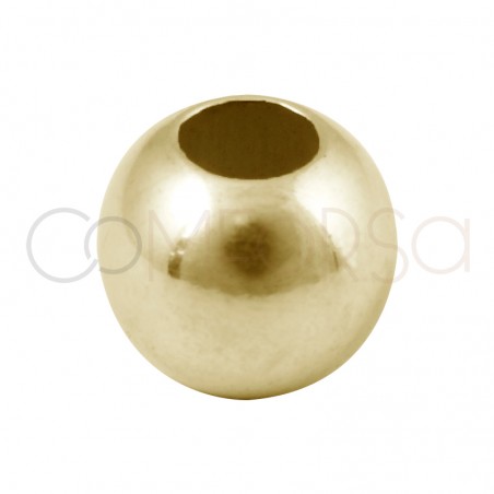 Bola lisa 5 mm (2.2) prata banhada a ouro