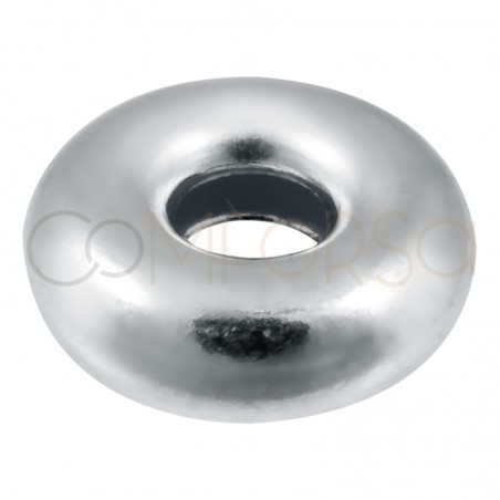 Donut 6 mm (2.1) prata banhada a ouro