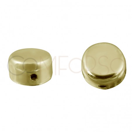 Pepita para gravura 8mm (Ø 1.2mm) prata 925 banhada a ouro