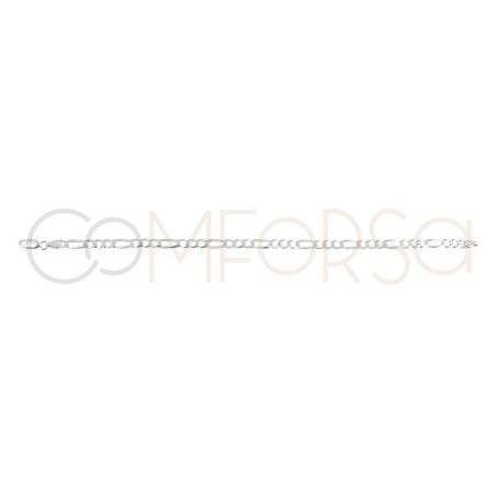 Pulseira modelo 3x1 20cm prata 925