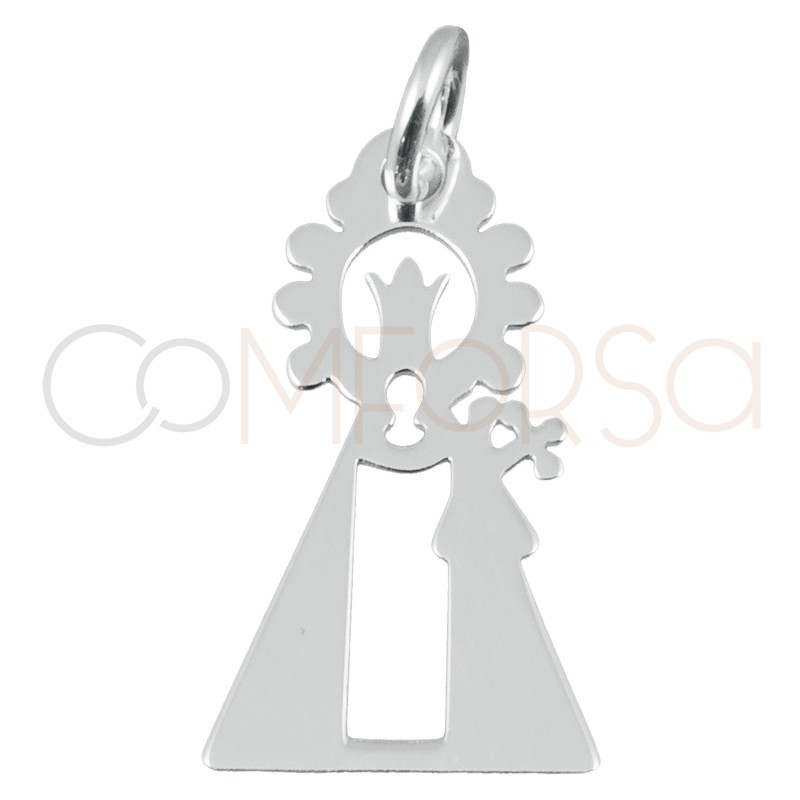 Pingente “Virgen de los Desamparados” 9.9x18.5mm prata 925