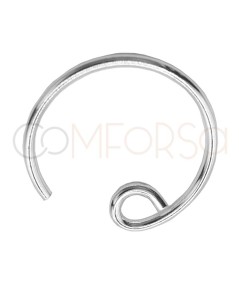 Gancho circular 21 mm prata 925 ml