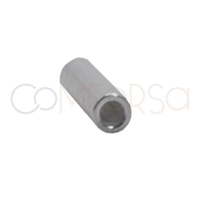 Tubo 1.5 x 20 mm prata 925