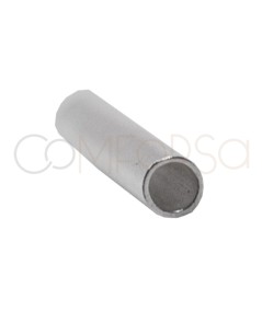 Tubo 2 x 20 mm prata 925