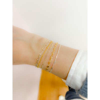 Pulseira Singapore (2.2mm) 15cm + 3cm prata 925