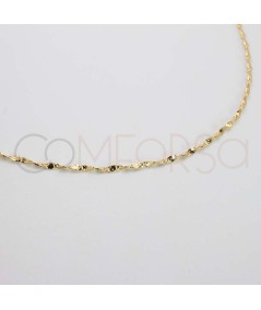 Pulseira twist martelada prata 925 banhada a ouro