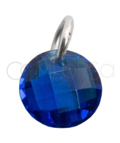 Pingente zircônia flutuante Spinel 6mm prata 925