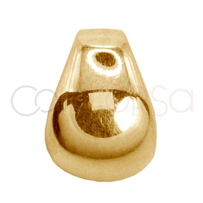 Entremeio gota irregular 5 x 7 mm prata 925