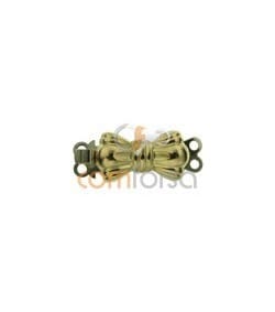 Fecho laço 2 voltas 15 x 8 mm ouro 750 ml