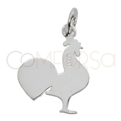 Pingente Le Coq 11.6 x 16mm prata 925