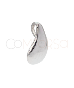 Pingente mini gota 8,5 x 14mm prata 925