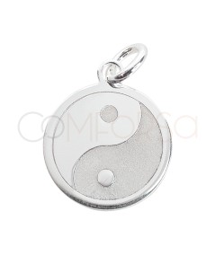 Pingente Ying Yang 12mm prata 925