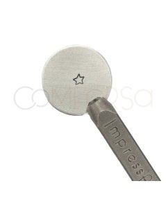 Carimbo para carimbar desenho da estrela 3mm