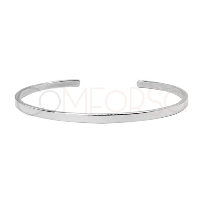 Pulseira plana 60mm prata 925