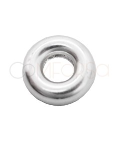 Donut 8mm com argola 2.7mm prata 925