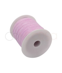 Elástico de veludo rosa claro 10mm