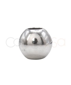 Bola 6 mm (2.4 mm) prata 925 rôdiada