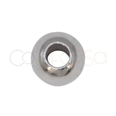 Bola 6 mm (2.4 mm) prata 925 rôdiada