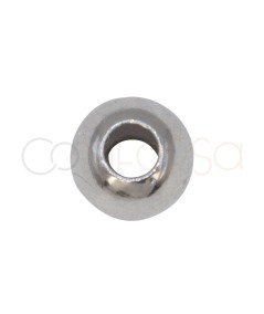 Bola 6 mm (2.4 mm) prata 925 rôdiada