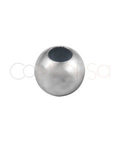 Bola 6 mm (2.4 mm) prata 925 rôdiada