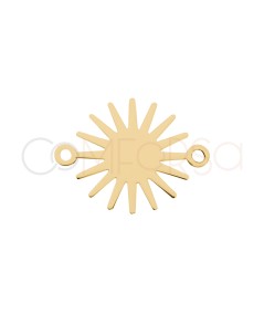 Entremeio sol 12 mm Prata banhada a ouro