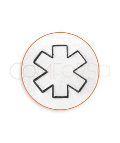 Carimbo de metal para estampar alerta médica 9,5 mm