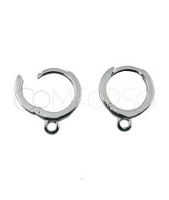 Pendientes aros con anilla abierta 11.4 mm Plata 925