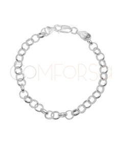 Pulseira elo português 6.5 x 5mm prata 925