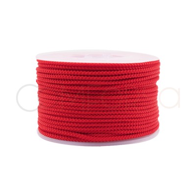 Cordão de paraquedas vermelho 2 mm