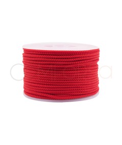 Cordão de paraquedas vermelho 2 mm