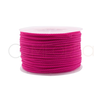 Cordón paracaidista 2 mm rosa fuerte