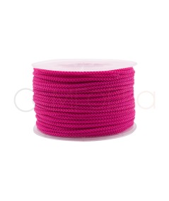 Cordón paracaidista 2 mm rosa fuerte