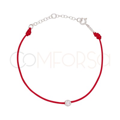 Pulseira de nylon vermelho...
