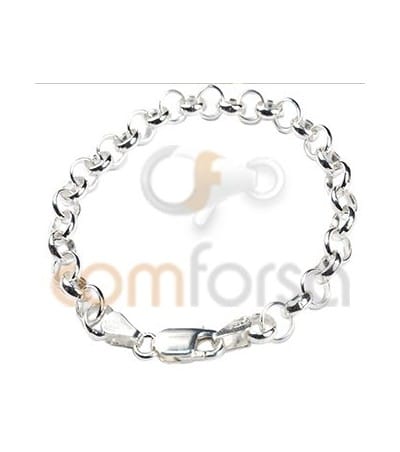 Pulseira 6.5x5 mm 19cm elo português