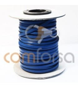 Couro azul claro plano 5 mm (metro)