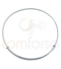 Pulseira fio hippie 21 cm prata 925