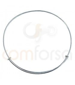 Pulseira fio hippie 24 cm prata 925